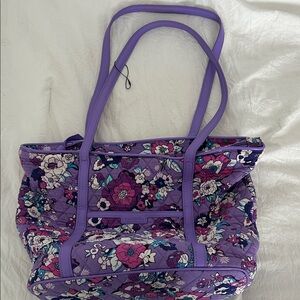 Floral Purple Tote Bag
